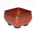 Vaso 14 cm quadrato grès