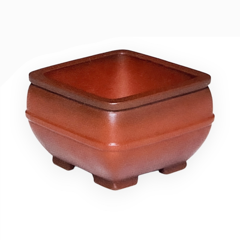 Pot 14 cm carré grès