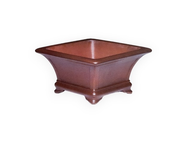 Pot 22 cm vierkant grès