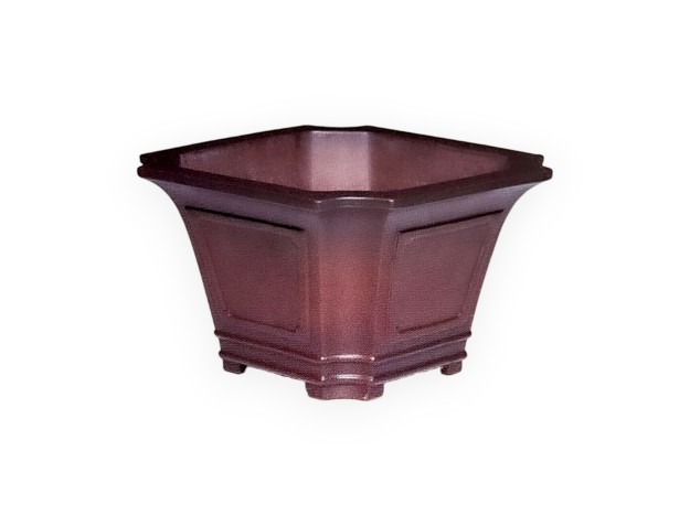 Pot 28 cm vierkant grès