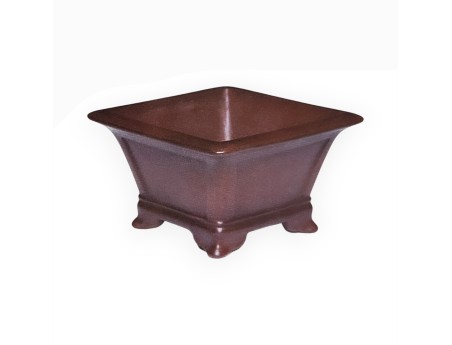Pot 12 cm vierkant grès