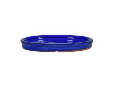Plato 19 cm oval azul