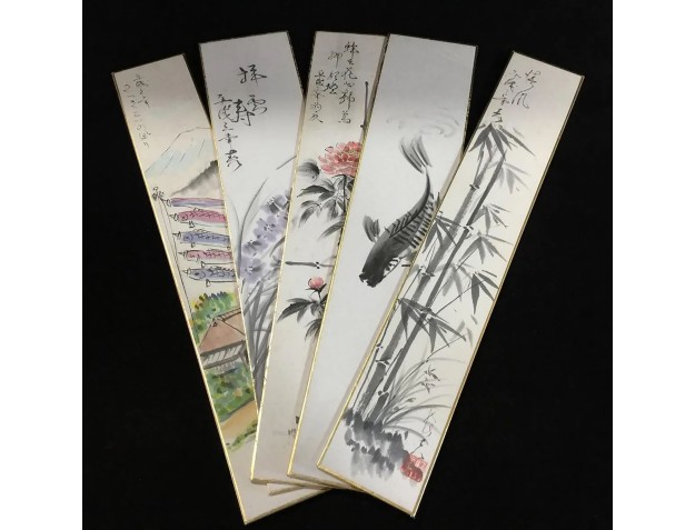 Taller de pintura Sumi-e sobre Tanzaku