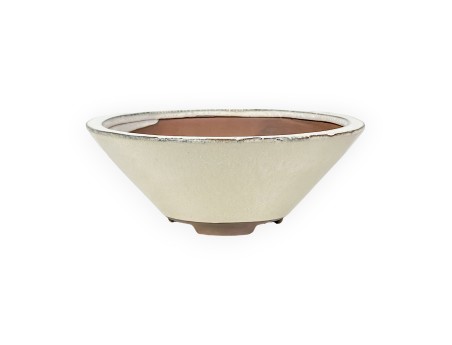 Pot 21 cm rond beige