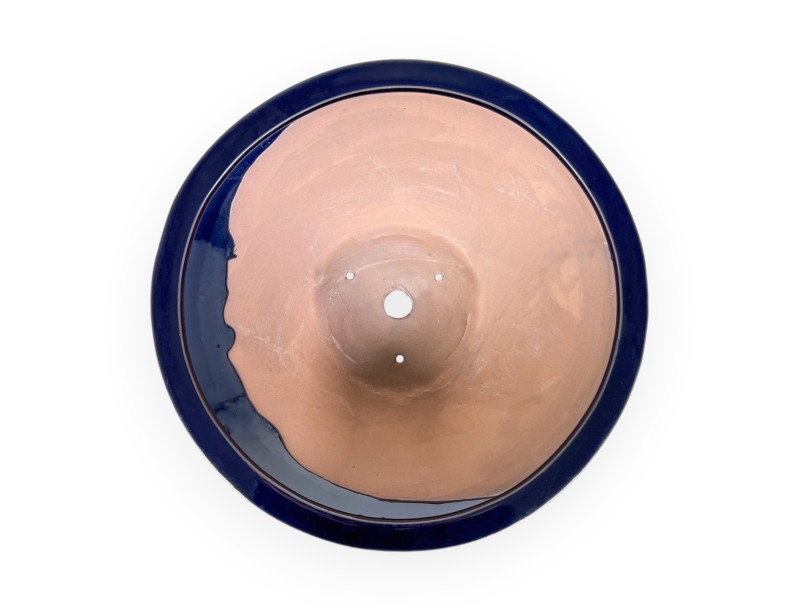 Vaso 26 cm tondo blu