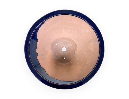 Pot 26 cm rond blauw