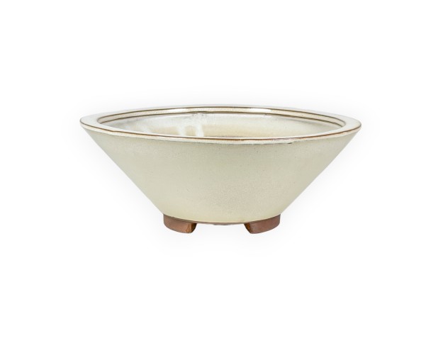 Maceta 31 cm redondo beige