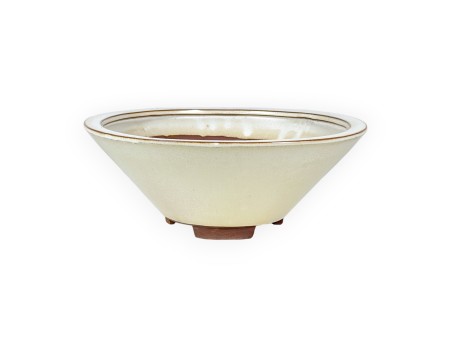 Vaso 31 cm tondo beige
