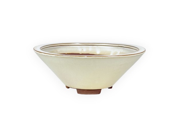 Vaso 26 cm tondo beige 2