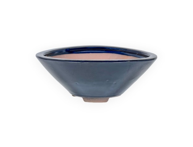 Pot 21 cm rond blauw 2