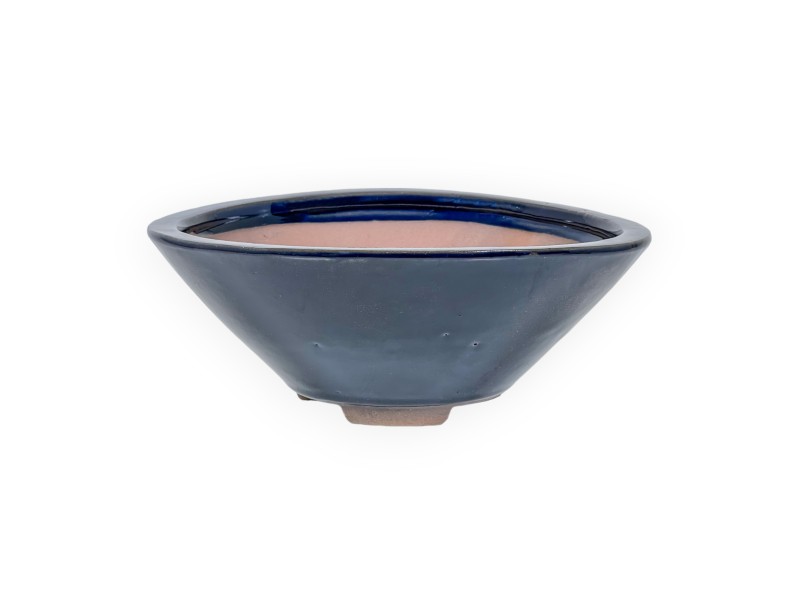 Topf 21 cm rund blau