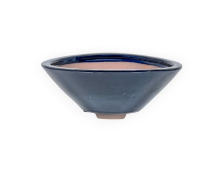 Pot 21 cm rond blauw