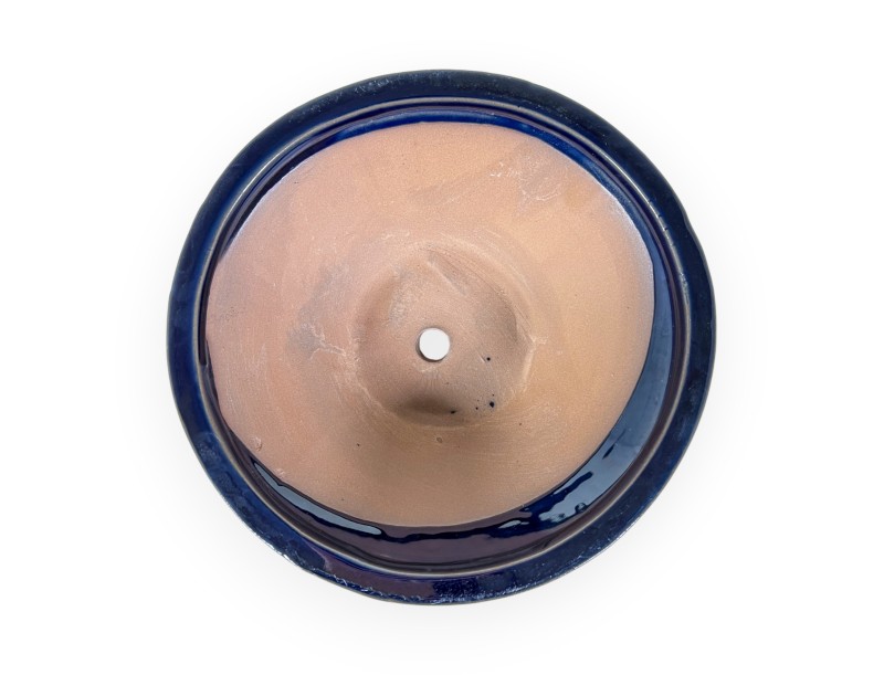 Vaso 21 cm tondo blu