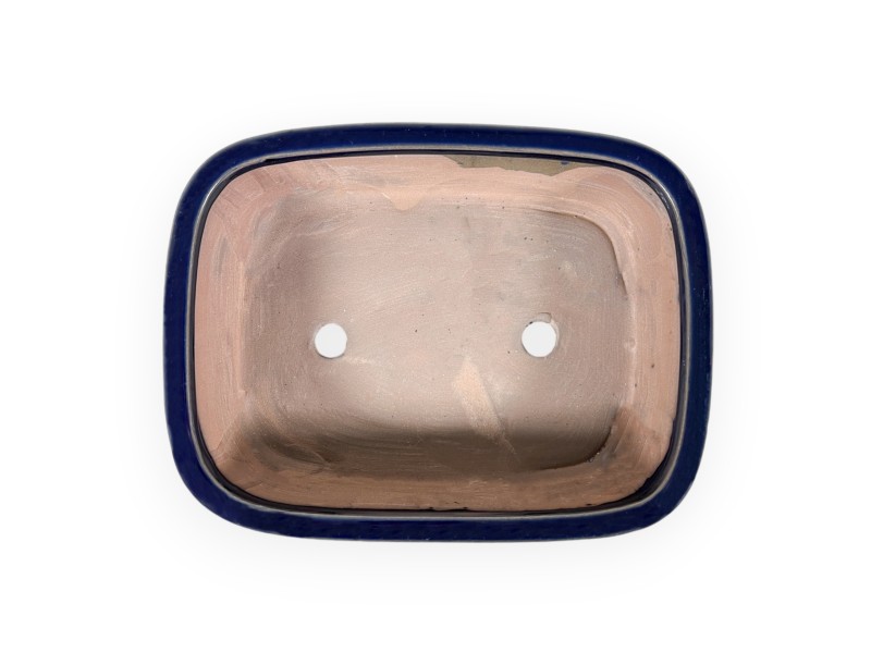 Maceta 21 cm oval azul