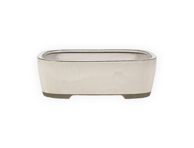 Maceta 21 cm oval beige