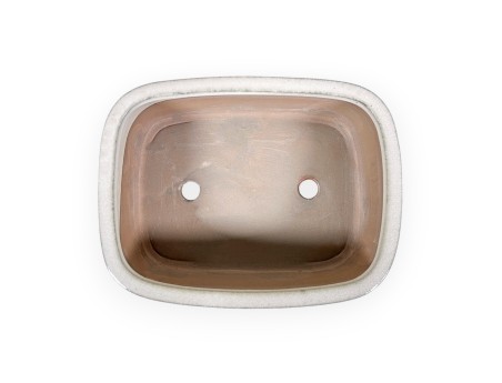 Maceta 21 cm oval beige