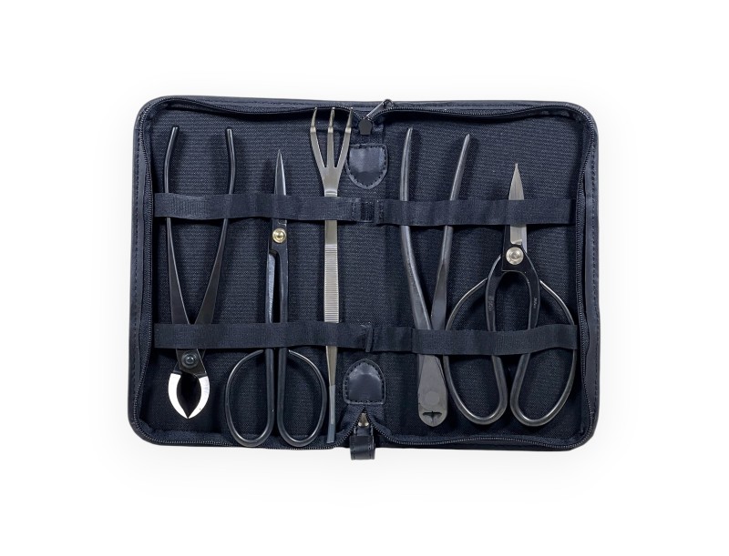 Burnished steel 5-tool set