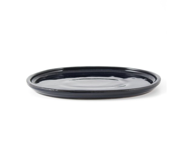Plato 31 cm oval azul
