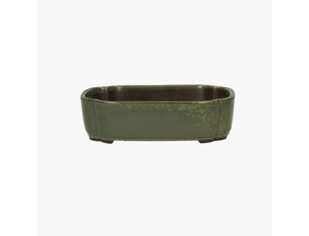 Wolk geglazuurde aardewerk Japanse Bonsai pot - 18 cm
