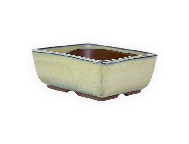 Maceta rectangular de gres esmaltado para Bonsái japonés - 14 cm 2