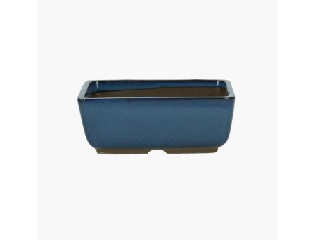 Maceta rectangular gres esmaltado para Bonsái japonés - 12 cm