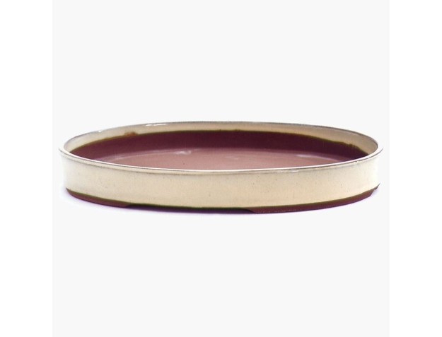 Maceta oval de gres esmaltado para Bonsái japonés - 30 cm