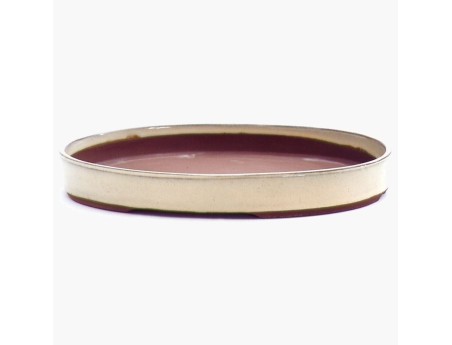 Ovaal geglazuurde aardewerk Japanse Bonsai pot - 30 cm