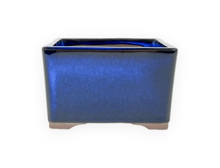 Vaso Bonsai Giapponese Quadrato in Grès Smaltato - 10 cm