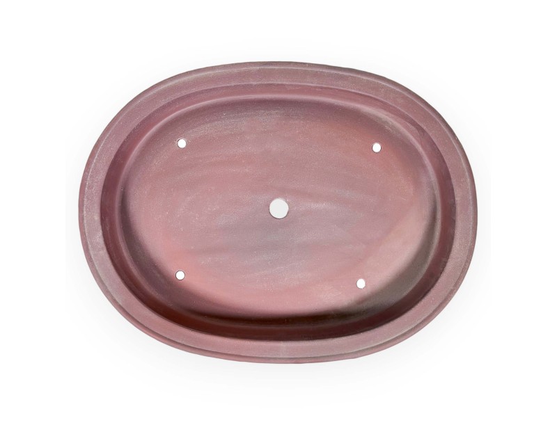 Japanischer Bonsai Topf unglasierter Steingut, oval - 62,5 cm