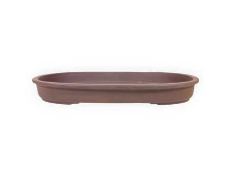Japanischer Bonsai Topf unglasierter Steingut, oval - 61,5 cm