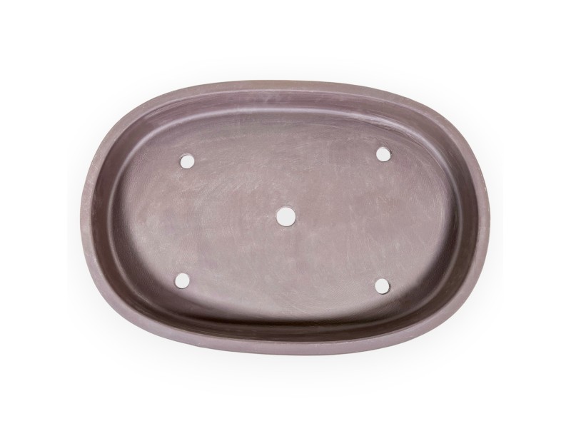 Pot ovale grès non émaillé pour bonsaïs japonais - 61,5 cm