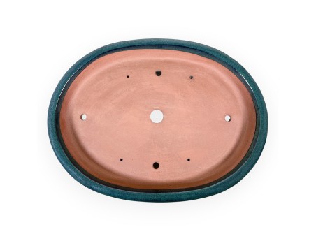 Ovaal geglazuurde steengoed Chinese Bonsai pot - 66,5 cm