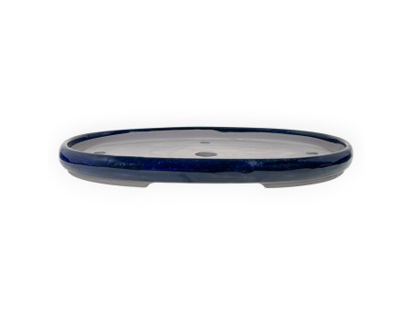 Oval glazed stoneware Japanese Bonsai pot - 41 cm
