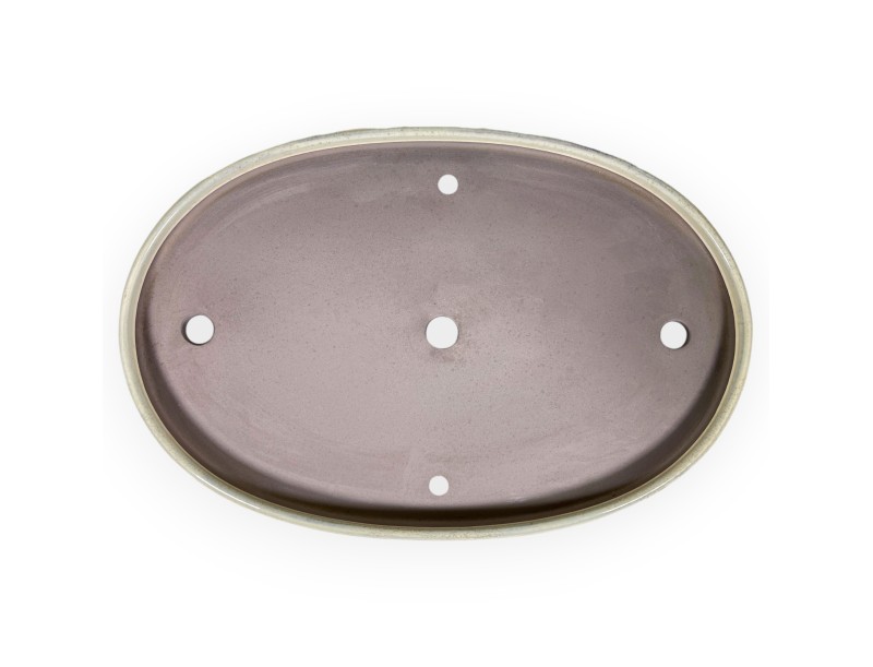 Oval glazed stoneware Japanese Bonsai pot - 62 cm