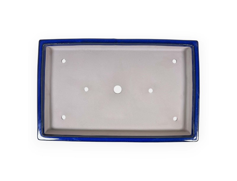 Pot rectangulaire en grès émaillé pour bonsaïs japonais - 61,5 cm