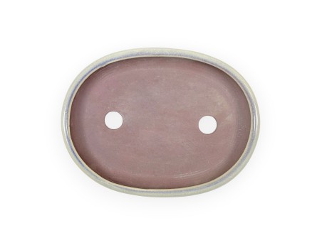 Maceta oval gres esmaltado para Bonsái japonés - 19,5 cm