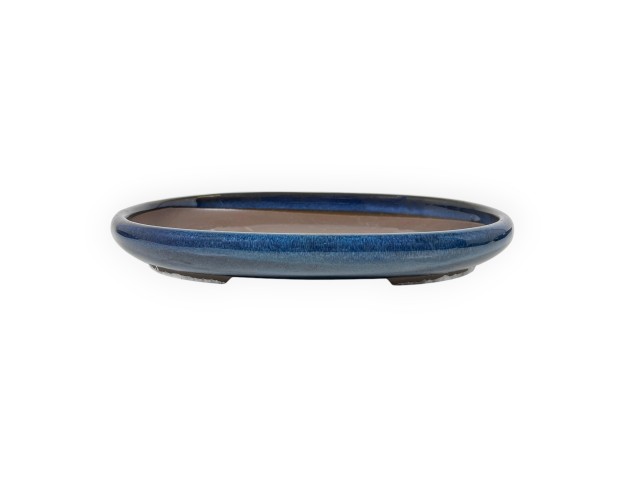Vaso Bonsai Giapponese Ovale in Grès Smaltato - 22,5 cm