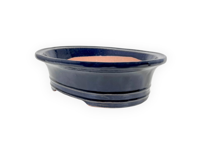 Maceta oval de gres esmaltado para Bonsái chinese - 31 cm