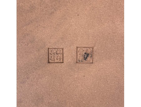 Oval glazed stoneware Chinese Bonsai pot - 31 cm