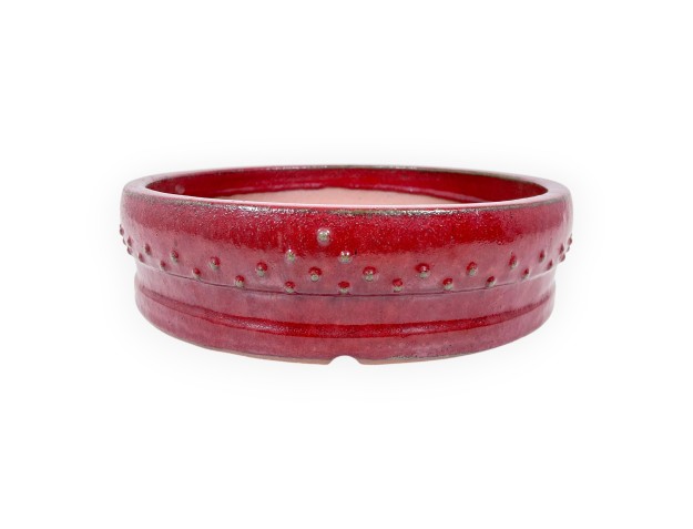 Pot rond en grès émaillé pour bonsaïs chinois - 37,5 cm 2