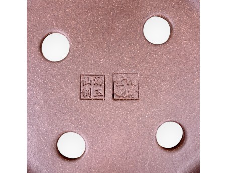 Rond ongeglazuurde steengoed Chinese Bonsai pot - 15,5 cm