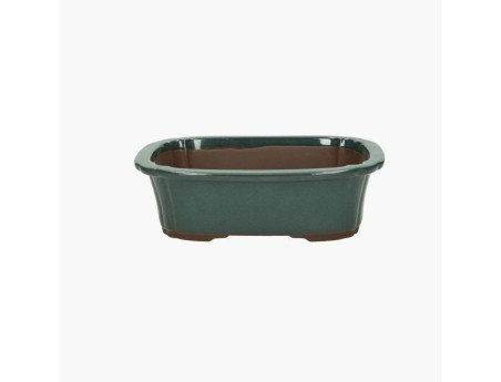 Japanischer Bonsai Topf aus glasiertem Steinzeug, Wolken - 25 cm
