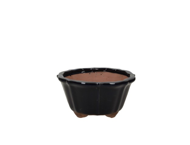 Maceta redondo de gres esmaltado para Bonsái chinese - 18 cm