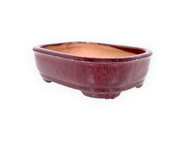 Vaso Bonsai Cinese Rettangolare in Grès Smaltato - 16 cm 2