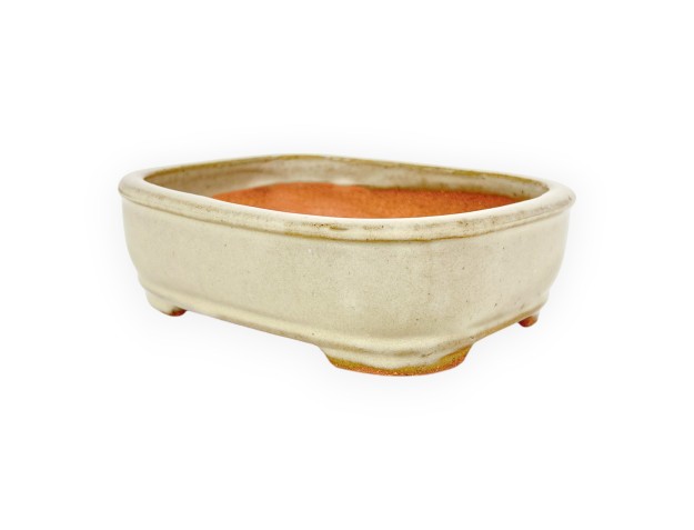 Rectangular glazed stoneware Chinese Bonsai pot - 16 cm 2