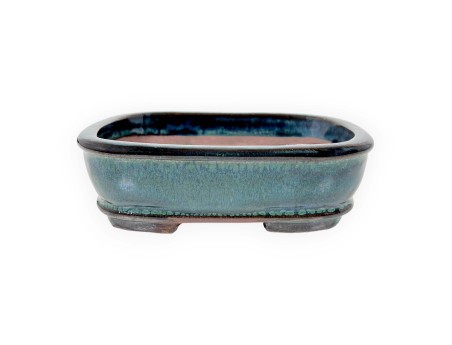 Maceta rectangular de gres esmaltado para Bonsái chinese - 16 cm