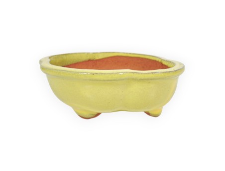 Cloud glazed stoneware Chinese Bonsai pot - 16 cm