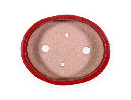 Maceta oval de gres esmaltado para Bonsái chinese - 15,5 cm