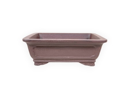 Rectangular unglazed stoneware Chinese Bonsai pot - 16,5 cm