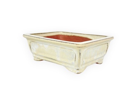 Maceta rectangular de gres esmaltado para Bonsái chinese - 16 cm